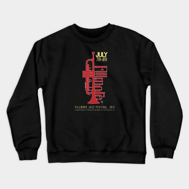 The Fillmore Jazz Festival Crewneck Sweatshirt by Jun Pagano